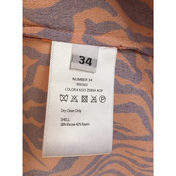 Rotate Birger Christensen Orange Tiger Mini Wrap Dress - EU 34 / US 2 Maximalist - Picture 12 of 13